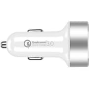 Momax USB Car Charger Dual Port White