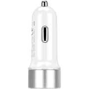 Momax USB Car Charger Dual Port White