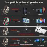 HP H500GS 7.1 Wired Stereo Gaming Headset with RGB Light ,Mic, for PC and Laptop GOLD COLOUR