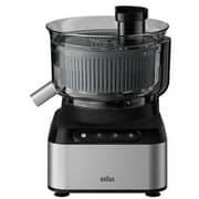 Braun 800W 2.1L Bowl, 1.2L Blender, 12-in-1, Black/Silver Food Processor – FP3235SI