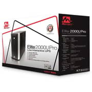 Mercury ELITE 2000U SMART UPS Black and Silver