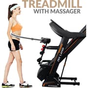 Foldable Treadmill with Massager | 5.5 HP Peak Motor, Auto Incline, LED Display, Bluetooth & 12 Workout Programs, 130KG Capacity, Home Gym Running Machine EM-1277
