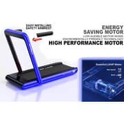 2-in-1 Walking Pad & Foldable Treadmill, 2.25 HP Motor, Auto Speed, Bluetooth Speaker, LED Display, Compact Home & Office Running Machine EM-1282-B