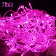 1M LED String Fairy Lights, Waterproof Decorative Light for Indoor & Outdoor. Pink Color.