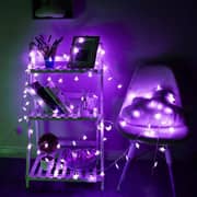 6M 30pcs Star LED String Light, Decorative Light for Indoor, Purple Color.
