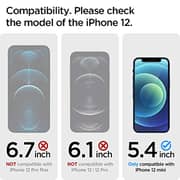 Spigen GLAStR EZ Fit Privacy [2 Pack] designed for iPhone 12 Mini Screen Protector Premium Tempered Glass