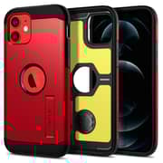 Spigen Tough Armor Designed for iPhone 12/12 Pro Case Cover (6.1inch) With Extreme Impact Foam- Red