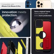 Spigen Tough Armor Designed for iPhone 12/12 Pro Case Cover (6.1inch) With Extreme Impact Foam- Red