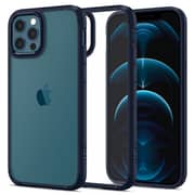 Spigen Ultra Hybrid Designed For iPhone 12/12 Pro Case Cover (6.1inch)- Navy Blue