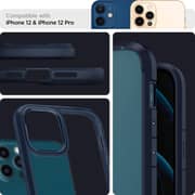 Spigen Ultra Hybrid Designed For iPhone 12/12 Pro Case Cover (6.1inch)- Navy Blue
