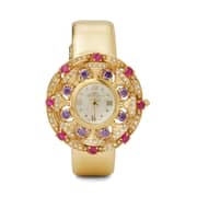 Mon Grandeur Womens Analog watch with Leather Band BTS0061RPL