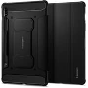 Spigen Rugged Armor Pro designed for Samsung Galaxy Tab S8 case cover (2022) / Galaxy Tab S7 case (2020) with S Pen Holder - Black