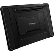 Spigen Rugged Armor Pro designed for Samsung Galaxy Tab S8 case cover (2022) / Galaxy Tab S7 case (2020) with S Pen Holder - Black