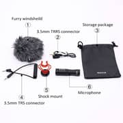 Boya BY-MM1 Shotgun Video Microphone Universal Compact On-Camera Mini Recording