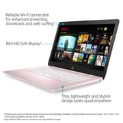 HP Stream 14-cb172wm Laptop - Celeron 1.1 GHz 4GB 64GB Shared Win10 14inch HD Rose Pink English Keyboard