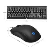 HP KM100 Wired Gaming Keyboard and Mouse 1QW64AA