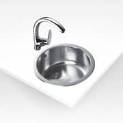 TEKA Large Single‑Bowl Inset Sink with Overflow - Erc 1B (Ø 3½″)