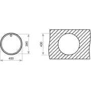 TEKA Large Single‑Bowl Inset Sink with Overflow - Erc 1B (Ø 3½″)