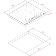 TEKA 60 cm Induction Hob 4‑Zone with MultiSlider - IZC 64630 WH MST