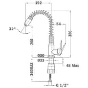 TEKA Semi‑Pro Tap Mixer with Flexible Spout - IN 934 N