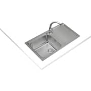 TEKA Inset Stainless Steel Sink With One Bowl And One Drainer Classic 1B 1D