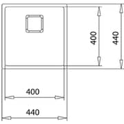 TEKA 3‑in‑1 Undermount One‑Bowl Sink - Flexlinea RS15 40.40