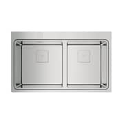 TEKA Dual‑Bowl Inset Sink with Auto Waste - Zenit RS15 2C 86