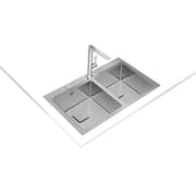 TEKA Dual‑Bowl Inset Sink with Auto Waste - Zenit RS15 2C 86