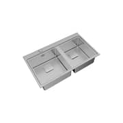 TEKA Dual‑Bowl Inset Sink with Auto Waste - Zenit RS15 2C 86