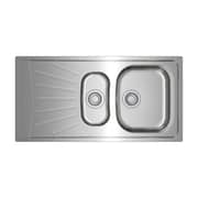 TEKA Reversible Matte One‑Bowl Sink with Aux & Drainer - Starbright 60 E‑Xn 1½B