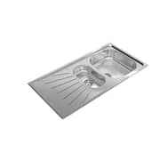 TEKA Reversible Matte One‑Bowl Sink with Aux & Drainer - Starbright 60 E‑Xn 1½B