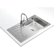TEKA Reversible Matte Single‑Bowl Sink with Drainer - Starbright 50 E‑Xn 1B