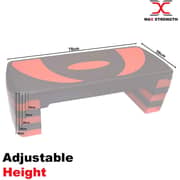 Maxstrength Aerobic Exercise Stepper with 5 Adjustable Step Levels Great for Home Gym Pink