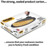 Hawkins Futura Nonstick Dosa Tawa, 33cm, 4.88mm Thick, Black