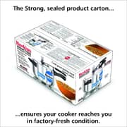 Hawkins Stainless Steel Induction Compatible Base Pressure Cooker, 4 Litres, Silver