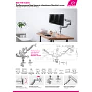 Skilltech Aluminium Gasspring Counter Balance Monitor Arm ST-SH100 C036