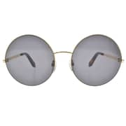 Victoria Beckham unisex round shape gold metal frame sunglasses