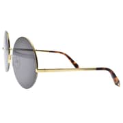 Victoria Beckham unisex round shape gold metal frame sunglasses