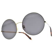 Victoria Beckham unisex round shape gold metal frame sunglasses