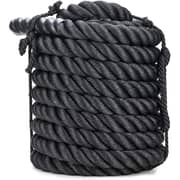 Max Strength Proffessional Battle Rope 15Mtr. x Dia 50MM Heavy Duty Fitness Ropes Strength Core Training for Strength and Conditioning Workouts Ropes Black