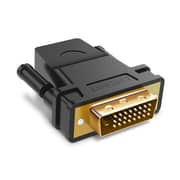 محول يوجرين DVI 24+1 ذكر إلى منفذ HDMI أنثى (أسود)