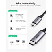 Ugreen USB Type-C to HDMI Cable 1.5m Grey Black