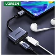 Ugreen 2-in-1 USB Type C Headphone & Charge Adapter Silver