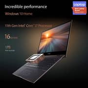 Asus ZenBook Flip S Laptop - 11th Gen Core i7 16GB 1TB Shared Win10 13.3inch 4K UHD Jade Black English/Arabic Keyboard UX371EA HL003T (2020) Middle East Version