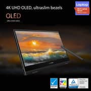 Asus ZenBook Flip S Laptop - 11th Gen Core i7 16GB 1TB Shared Win10 13.3inch 4K UHD Jade Black English/Arabic Keyboard UX371EA HL003T (2020) Middle East Version