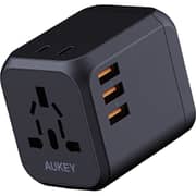 Aukey PATA04 3 Port Universal Charger Black