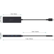 Aukey CBC64 4 Port USB Type-C Hub Black
