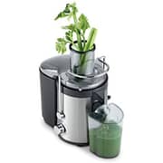 Kenwood Juicer 300W Stainless Steel Juice Extractor with 65mm Wide Feed Tube, 2 Speed, JEM01.000BK