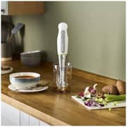 Kenwood Hand Blender 600W with 500ml Chopper, Whisk, Stainless Steel Wand, Triblade. HDP109WG White