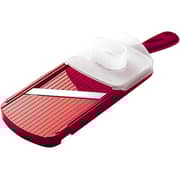 Kyocera Advanced Ceramic Adjustable Mandoline Vegetable Slicer W/ Handguard-Red